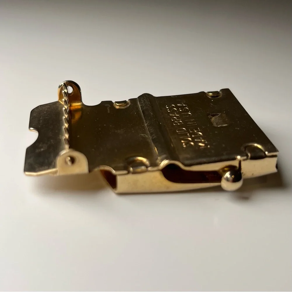 Vintage Military Brass Buckle with Eagle - Picture 4 of 6